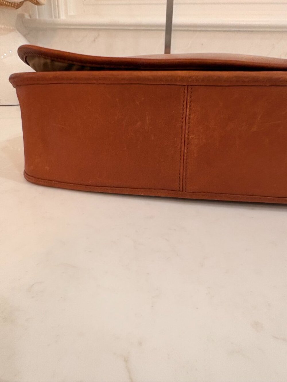 Coach Vintage Crescent Saddle Bag Handbag - British Tan - Picture 6 of 8